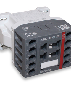 Contactor AS 230V 50/60Hz 9A 3 main contacts 1 NC contact